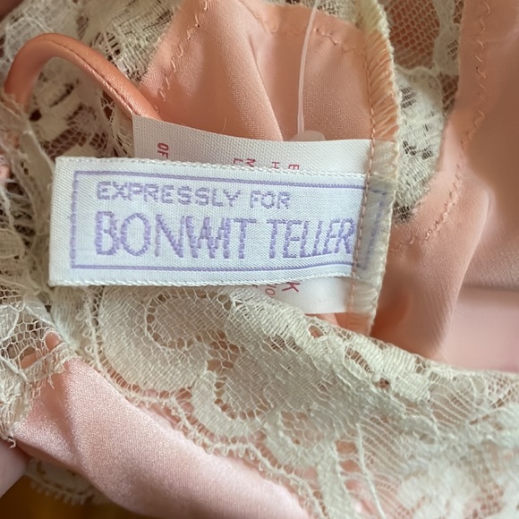 Vintage pretty in pink 100% silk lingerie slip dress and rob size medium - Picture 4 of 5